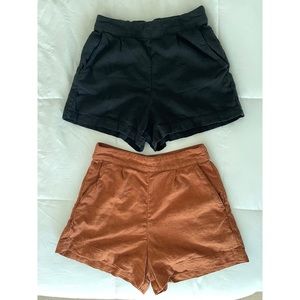 2 PAIRS OF ABERCROMBIE LINEN SHORTS SIZE SMALL